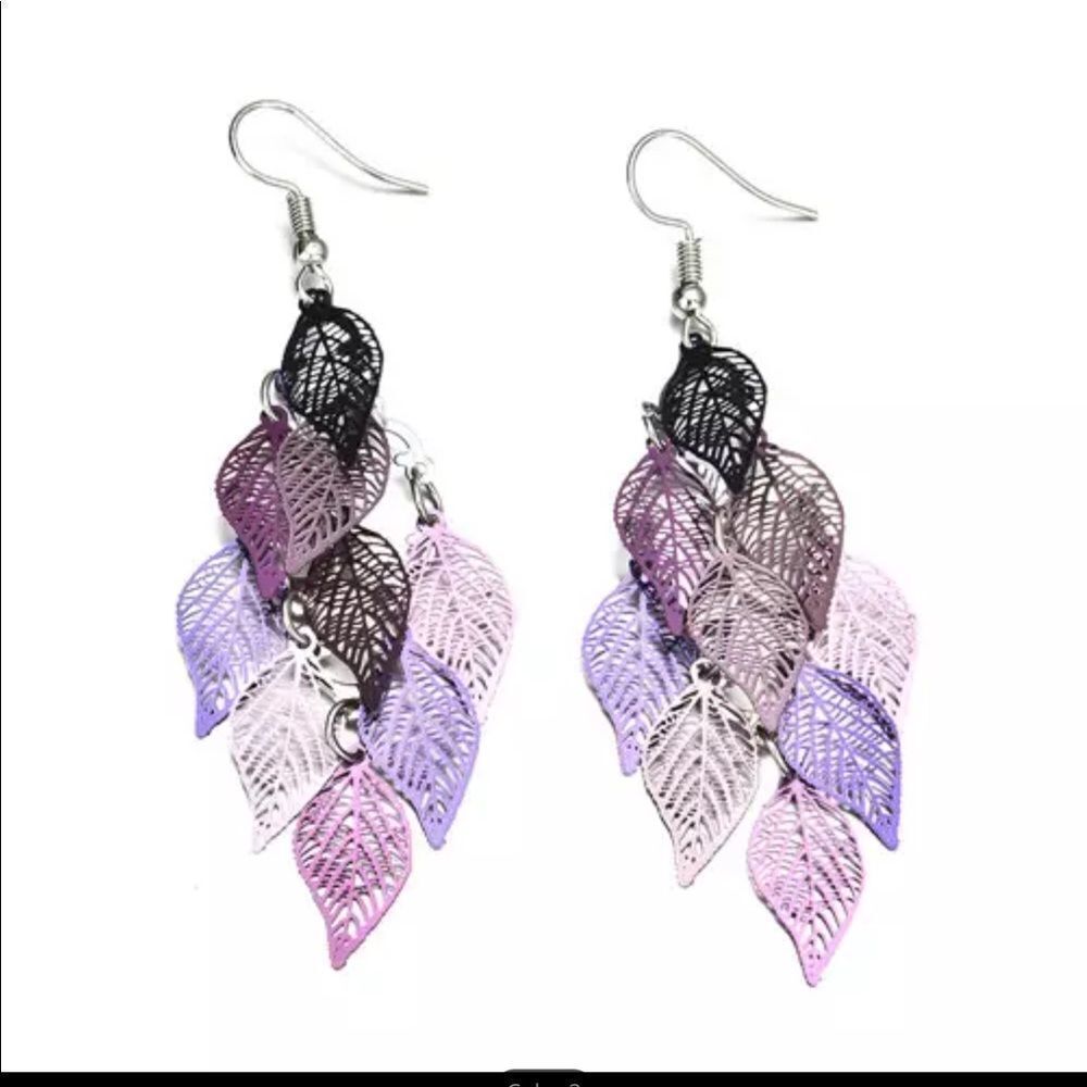 ‎BOHO LEAF EARRINGS